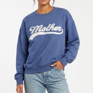 Grayson Threads Mother Graphic Sweatshirt Blue Crewneck Pullover Size Medium